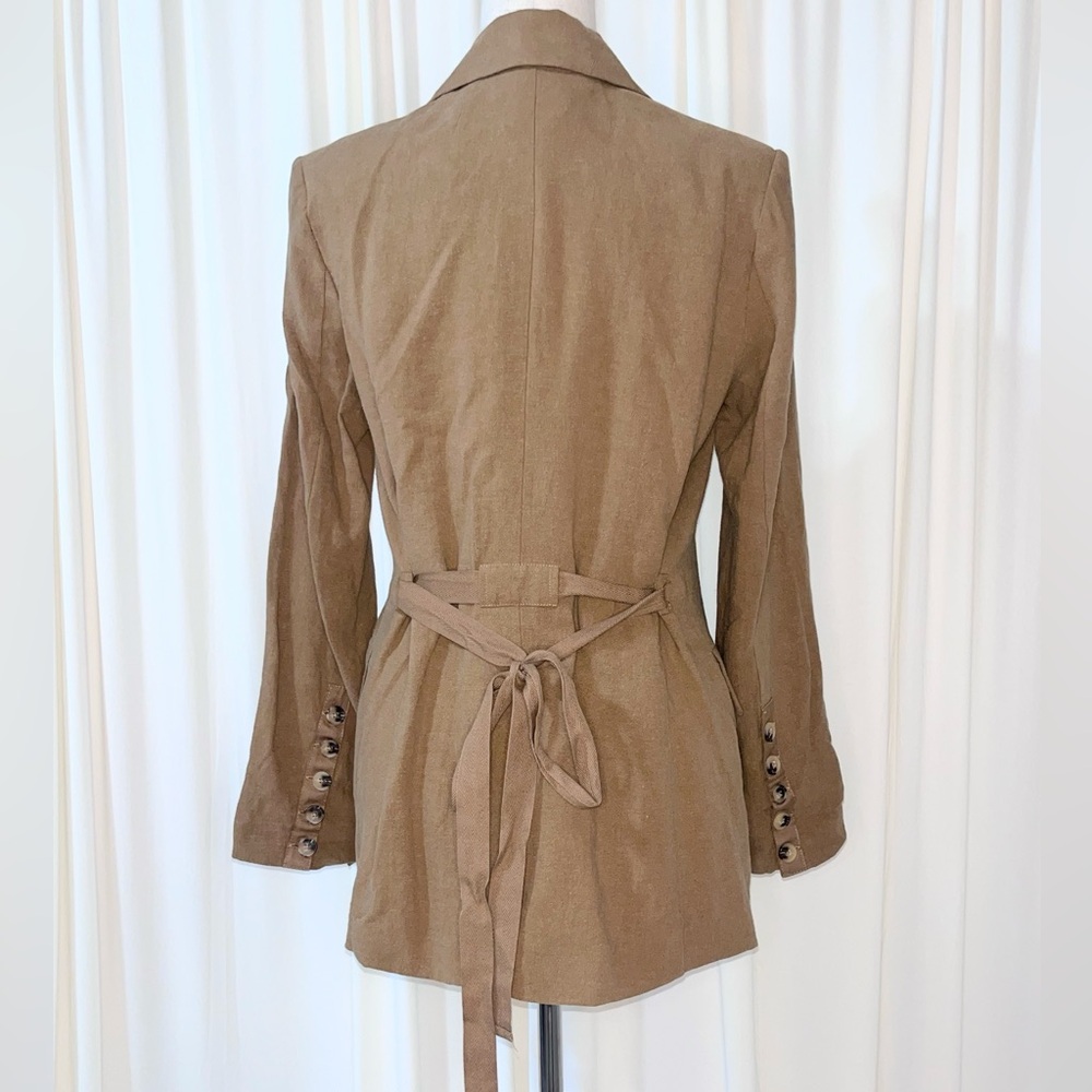 Free People Olivia Linen Blend Oversized Double-Breasted Blazer Size XS - Picture 7 of 10